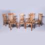 Quality Set of 8 Oak Dining Chairs