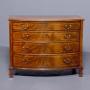 Quality Inlaid Mahogany Bow Fronted Chest