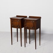 Rare Pair Of 19th Century Bow-front Lockers