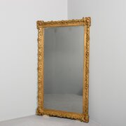 Rectangular Victorian Giltwood And Gesso Mirror