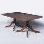 Regency Style Twin Pillar Dining Table