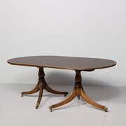 Regency Style Twin Pillar Dining Table