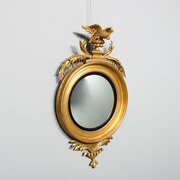 Regency  Eagle-mounted Giltwood Convex Mirror