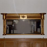 Regency Giltwood Triptych Overmantel Mirror