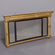 Regency Period Gilded Triptych Overmantel Mirror