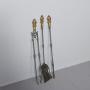 Set of George IV Steel & Brass Fire Tools