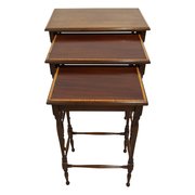 Sheraton Style Mahogany Nest Of 3 Tables