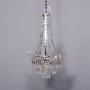 Silvered and Crystal Chandelier