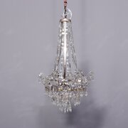 Silvered And Crystal Chandelier
