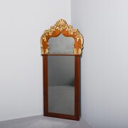 Swedish Mahogany And Giltwood Wall Mirror 