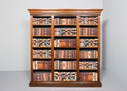 Tall Straight-grained Walnut Victorian Bookcase
