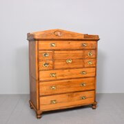 Two-Part Camphorwood Secretaire Military Chest