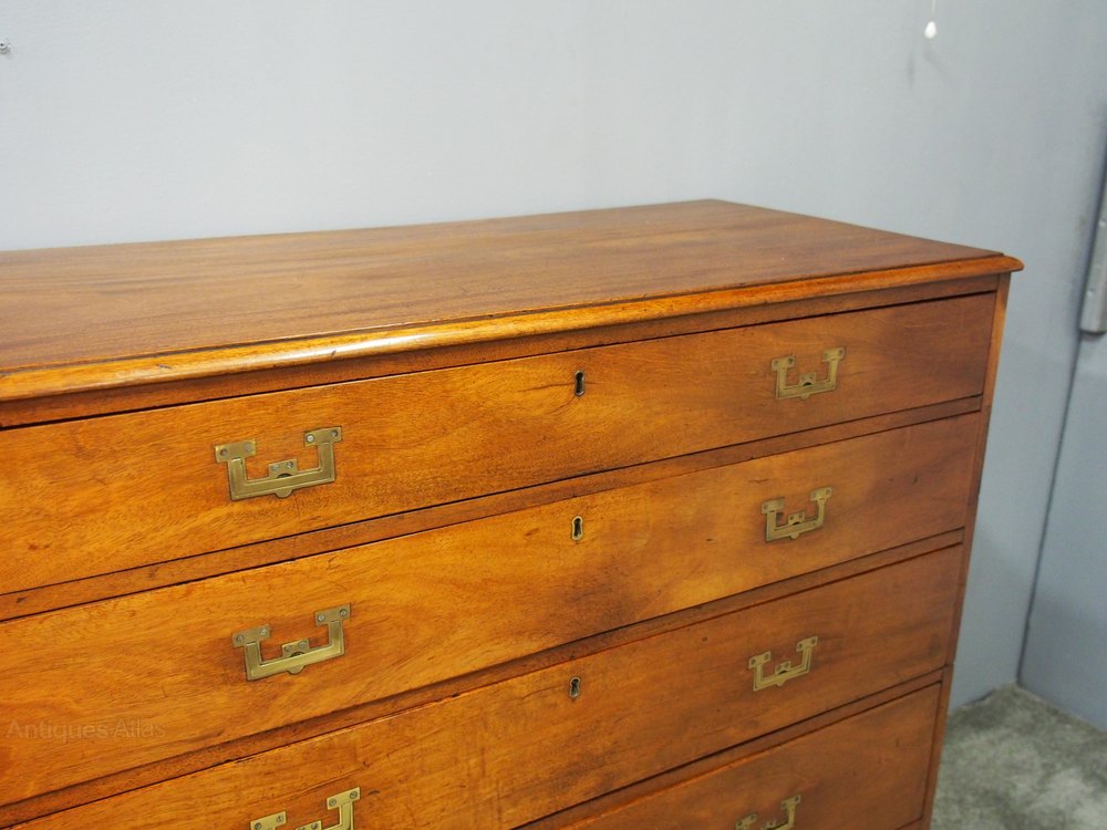 Victorian Mahogany Military Chest Of Drawers Antiques Atlas