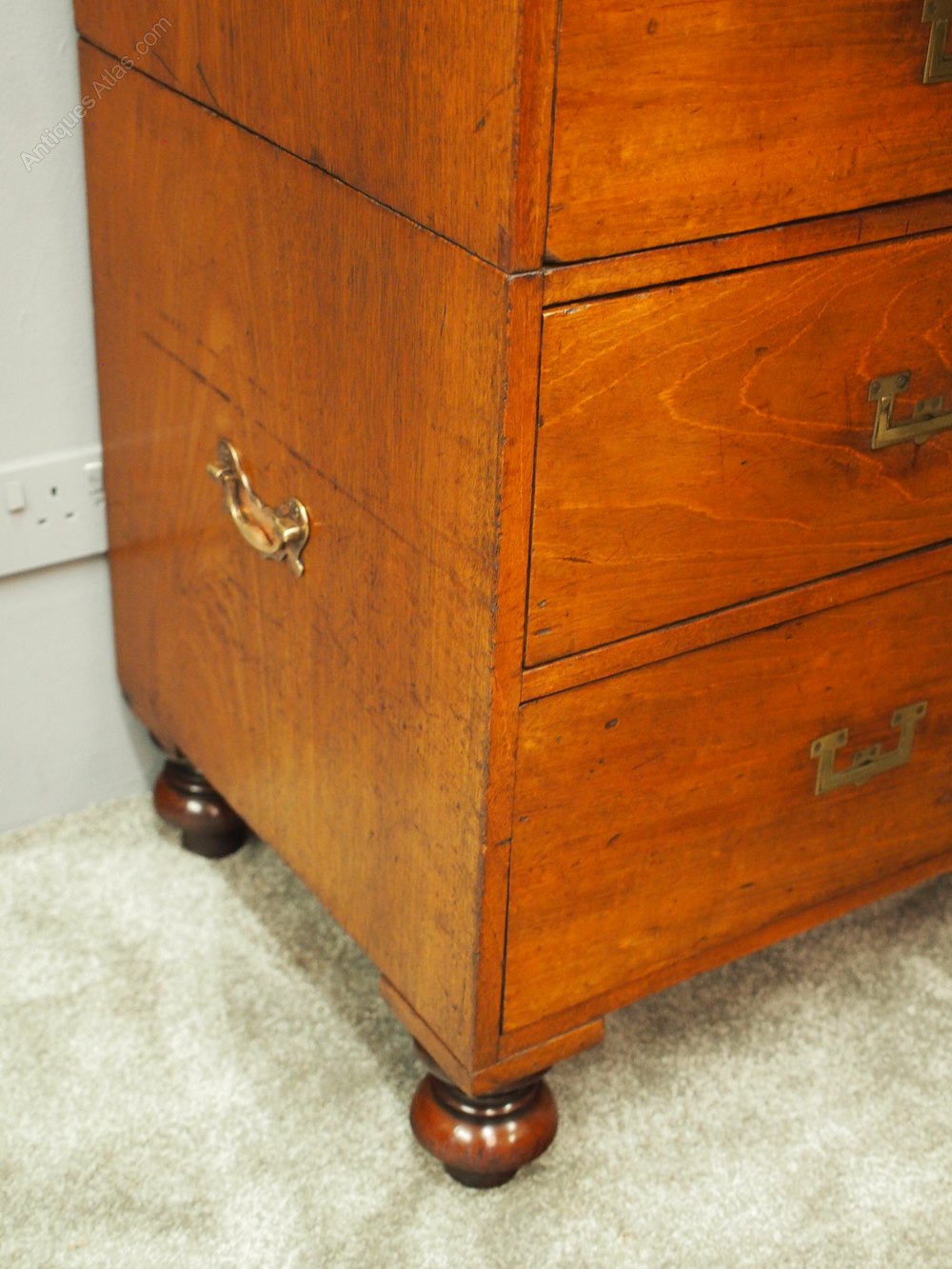 Victorian Mahogany Military Chest Of Drawers Antiques Atlas
