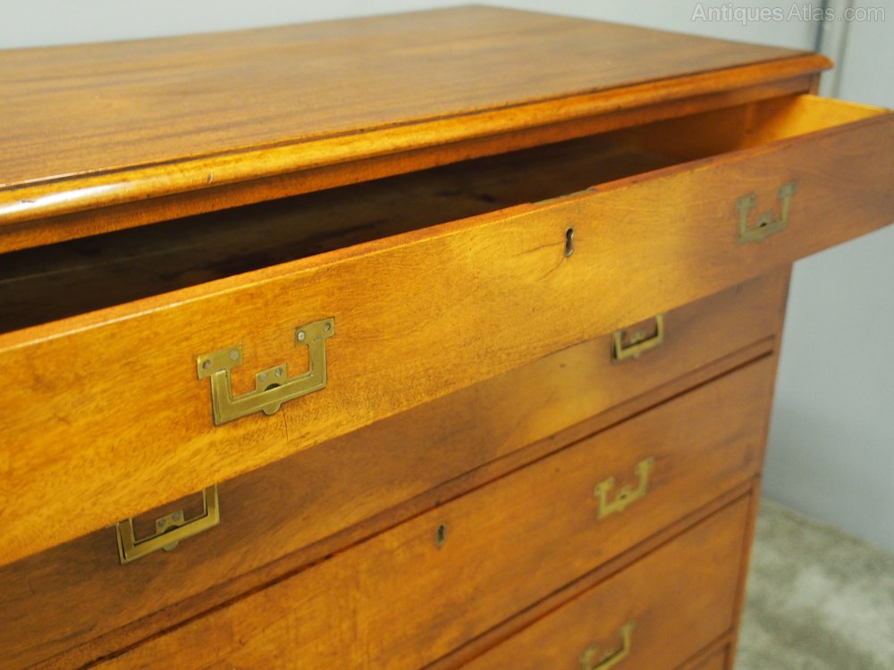 Victorian Mahogany Military Chest Of Drawers Antiques Atlas