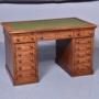 Victorian Mahogany Pedestal Kneehole Desk