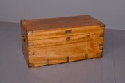 Victorian brassbound solid camphorwood trunk