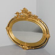 Victorian Gilt Oval Mirror