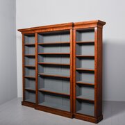Victorian Mahogany, Breakfront Open Bookcase