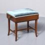 Walnut Framed Piano Stool