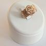 Antique 9ct Rose Gold Buckle Ring 