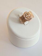 Antique 9ct Rose Gold Buckle Ring 