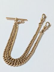 Antique 9ct Rose Gold Watch Chain 