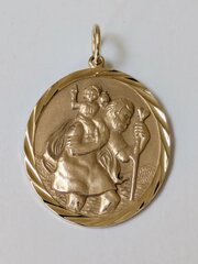 Vintage 9ct Gold St.Christopher 15.2 Grams