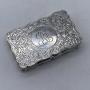 Allover engraved Silver Snuff Box.B.1902