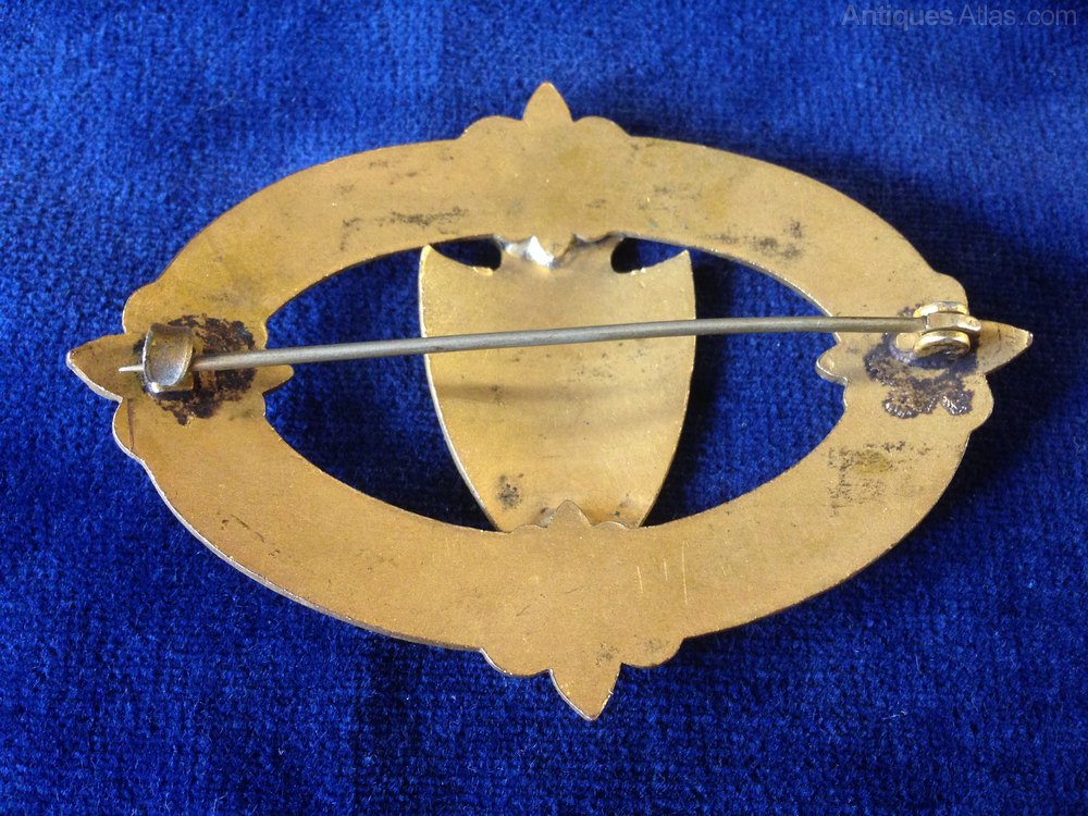 Antiques Atlas Beautiful Enamel Brooch.Canadian Maple Emblem