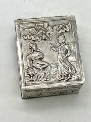 Silver Repousse Box. Imp Mark Ldn 1891