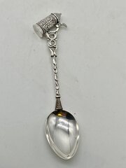 Unusual 800 Silver Spoon With Tankard