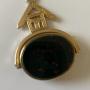 Vic.9ct Gold Masonic Fob B.1895