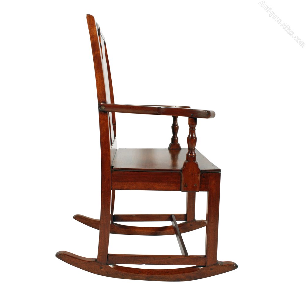 Country Walnut Rocking Chair - Antiques Atlas