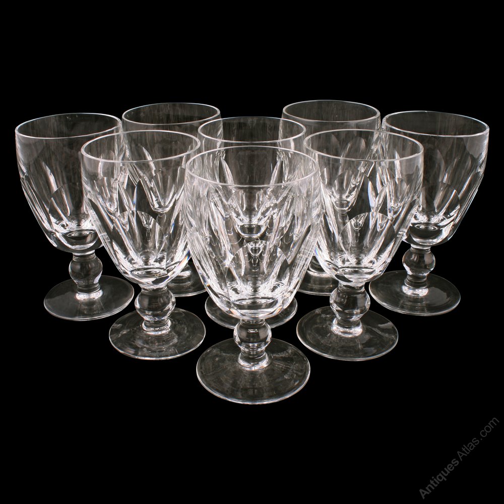 Antiques Atlas Eight Waterford Crystal Dessert Wine Glasses