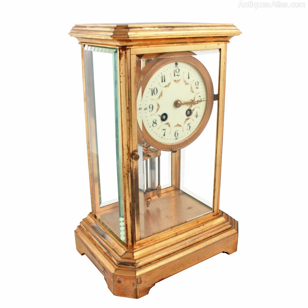 Antiques Atlas French Four Glass Mantel Clock
