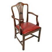 Georgian Hepplewhite Elbow Chair