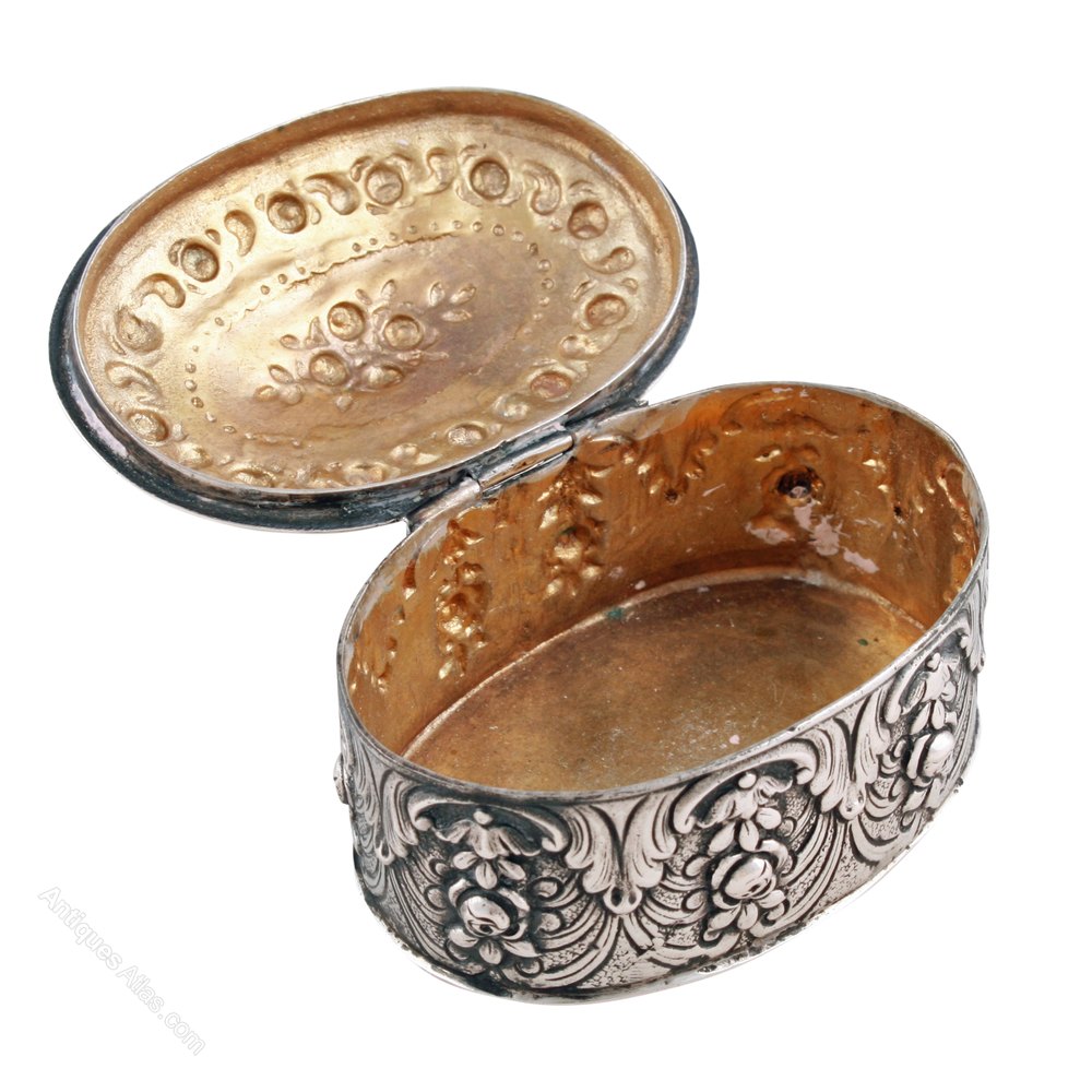 Antiques Atlas German Silver Pill Box