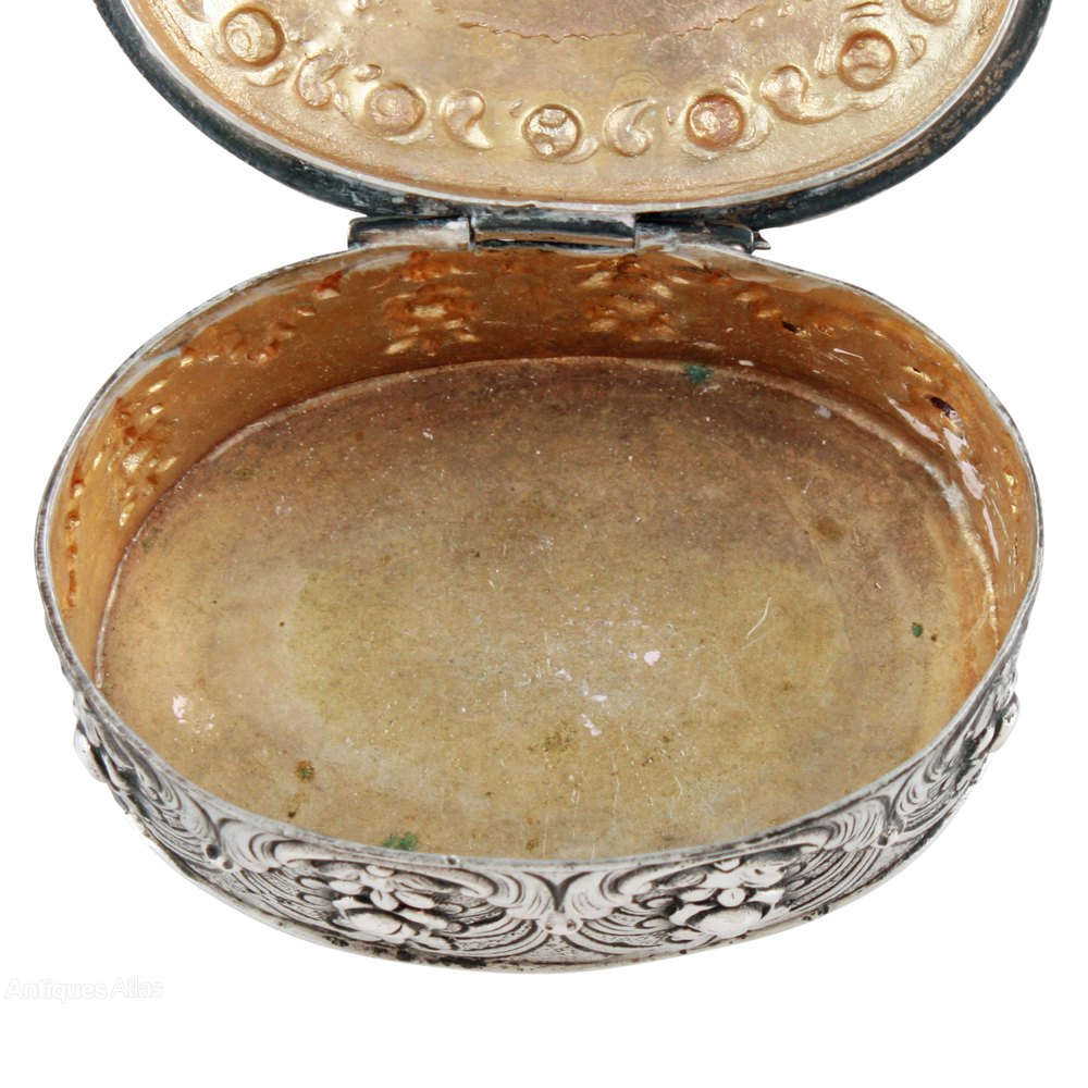 Antiques Atlas German Silver Pill Box