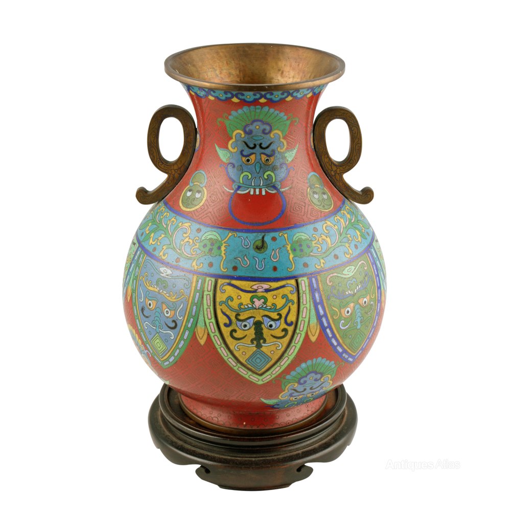 Antiques Atlas Japanese Cloisonné Enamel Vase