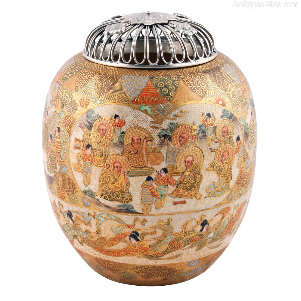 Antiques Atlas Japanese Satsuma Pottery Koro