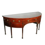 Large Georgian Demi Lune Sideboard