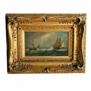 Oil Painting On Board Signed John Wilson