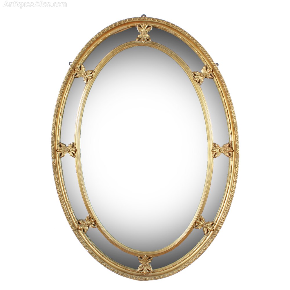 Antiques Atlas Oval Gilt Wood Wall Mirror