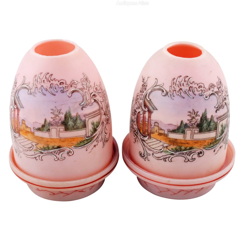 Antiques Atlas Pair Victorian Glass Night Lights