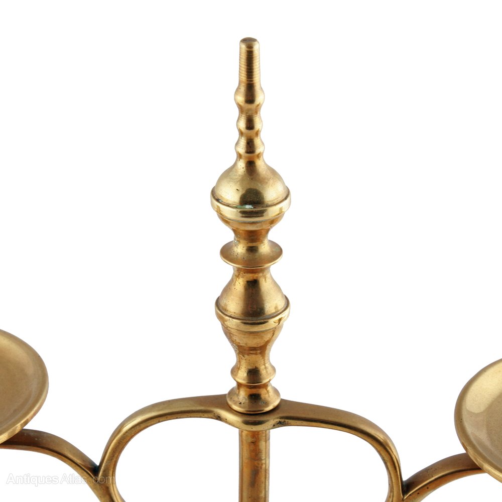 Antiques Atlas Pair Of Brass Candelabra