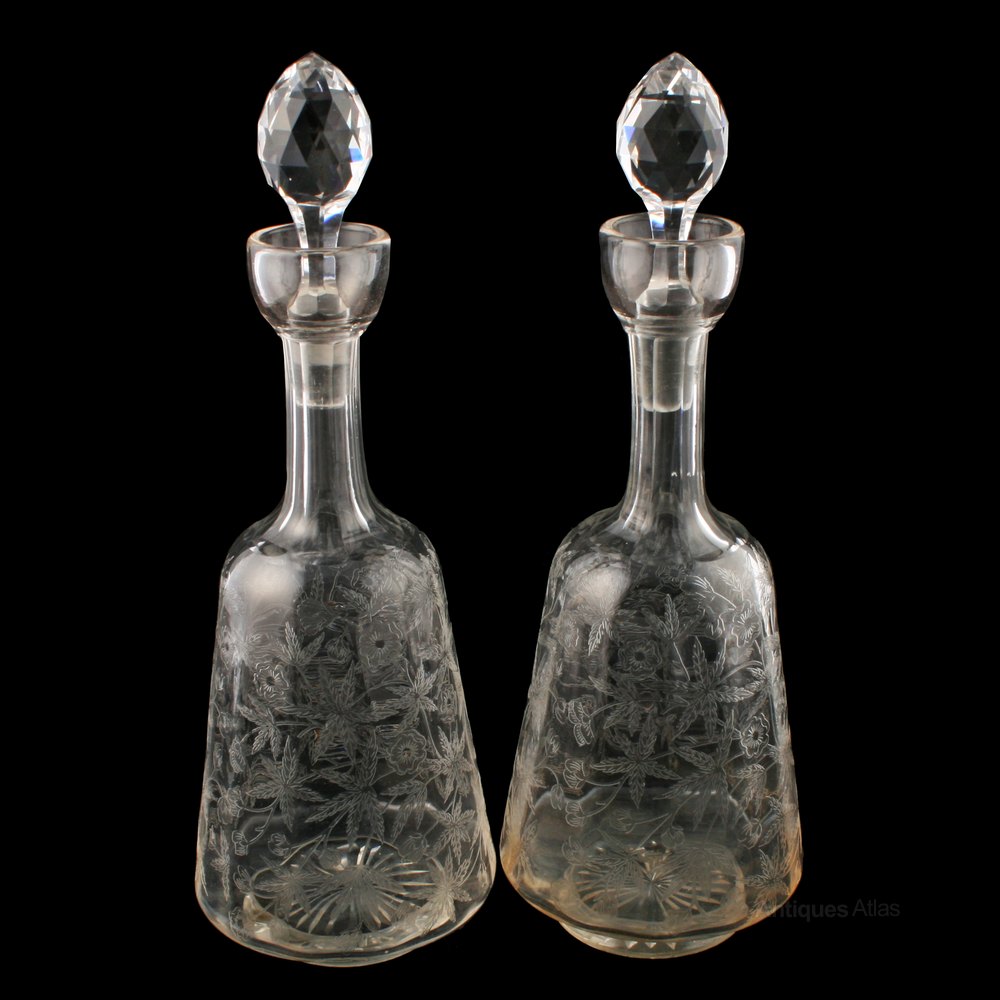 Antiques Atlas Pair Of Edwardian Decanters