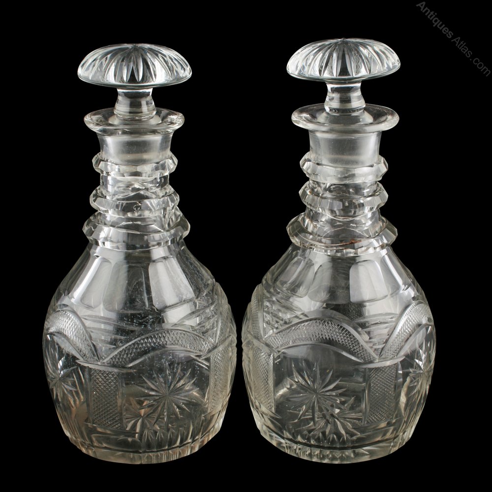 Antiques Atlas Pair Of Cut Glass Decanters