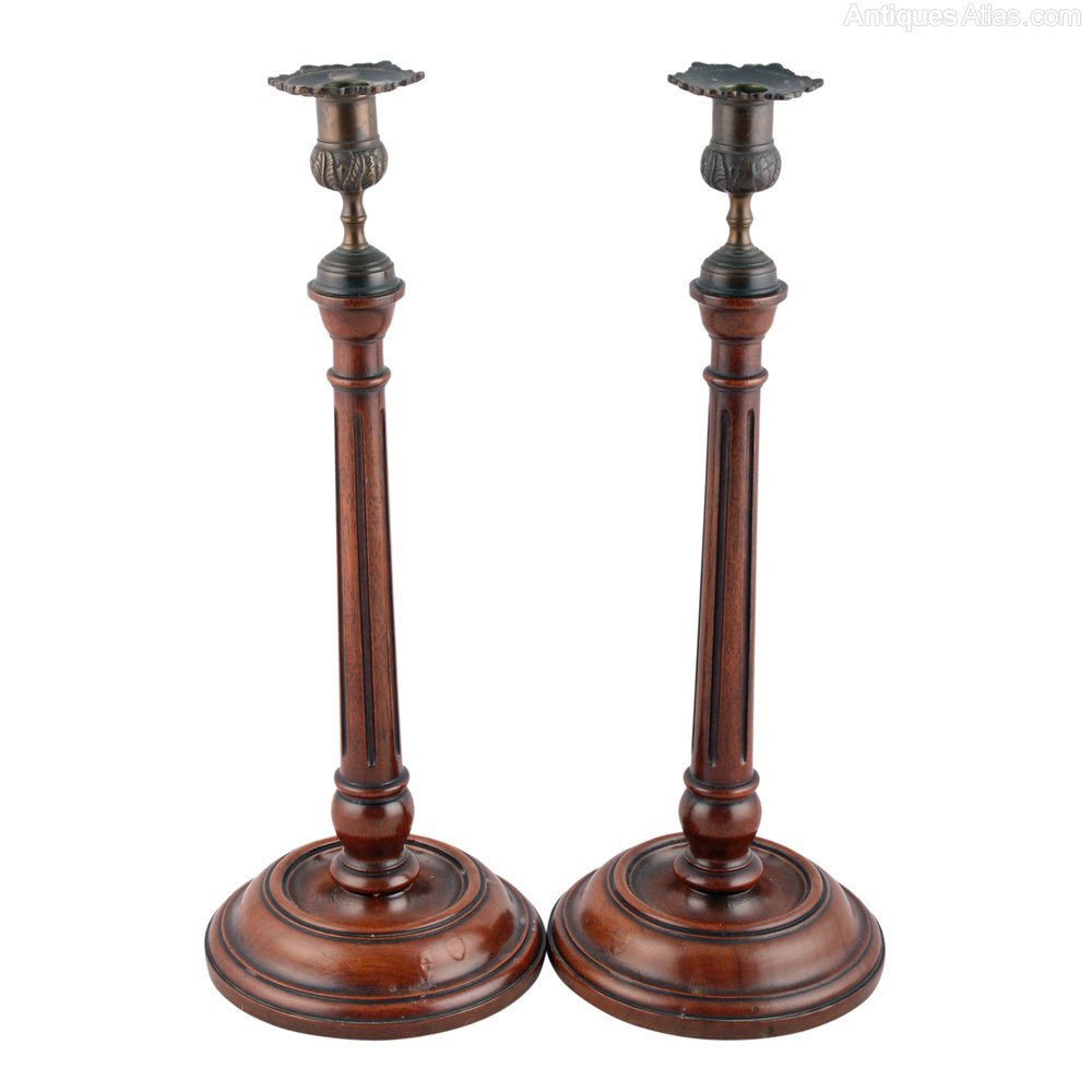 Antiques Atlas Pair Of Style Candlesticks