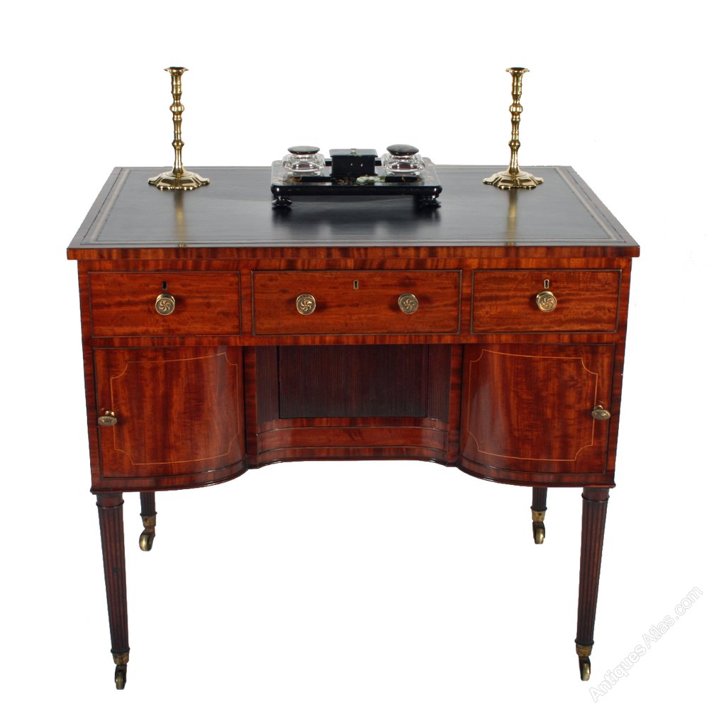 Regency Mahogany Writing Table Antiques Atlas